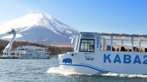 1-daagse tour van Tokyo's Fuji Five Lakes & Lake Yamanaka met KABA amfibische buscruise Dagtochten
