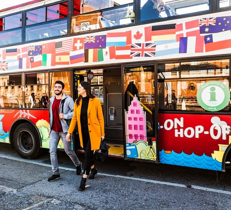Copenhague: Tour en autobús Hop-On Hop-Off con opción de tour en barco