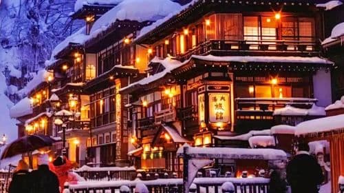 1-daagse tour naar Zaō Fox Village + Ginzan Onsen in Miyagi