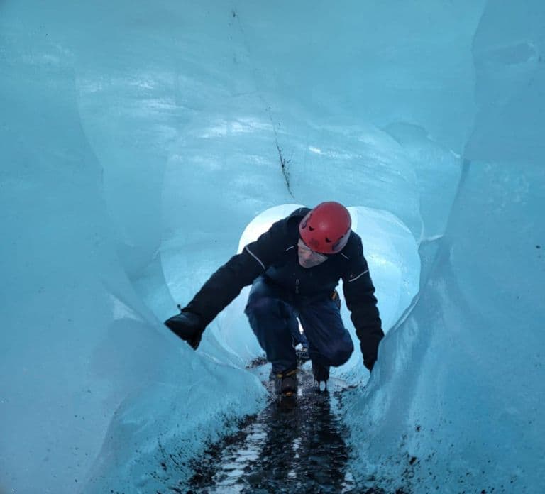 Jökulsárlón : visite de grottes de glace avec randonnée sur glacier et super jeep
