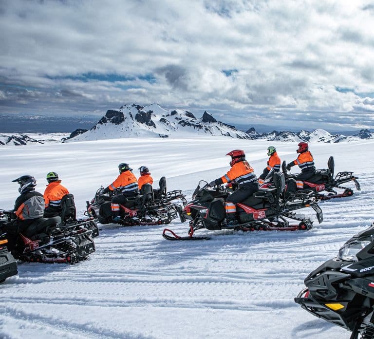 From Geysir: Snowmobiling & Ice Cave on Langjökull Glacier