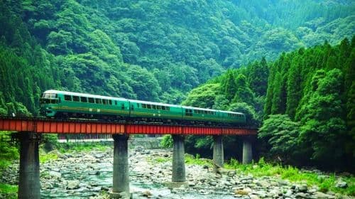 Oita Yufu Forest Sightseeing Train, Beppu cable car, Dazaifu Tenmangu Shrine, and Yufuin 1-day tour Day Tours