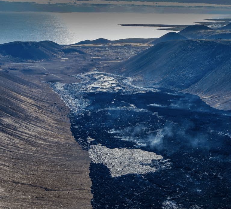 Reykjanes : Tour en hélicoptère de l'éruption du Fagradalsfjall