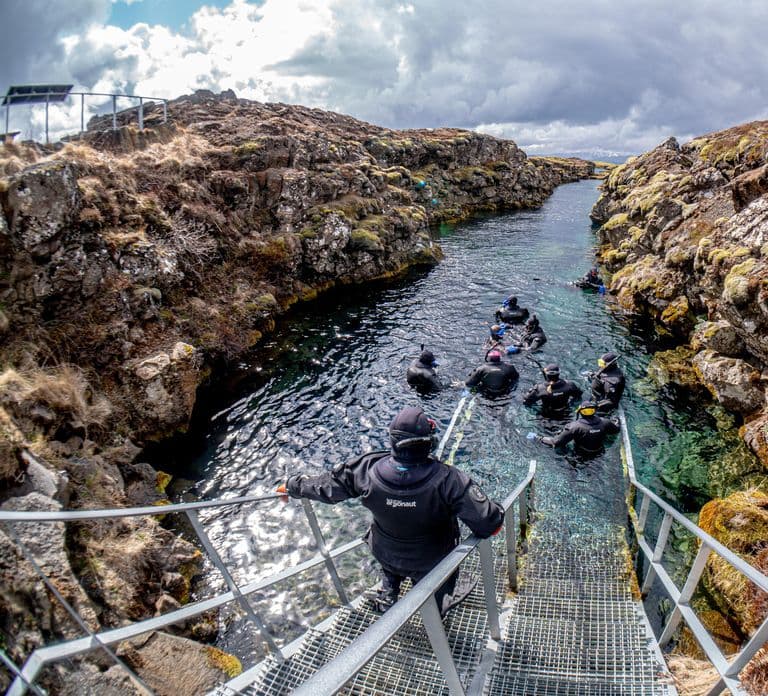 Silfra : faites de la plongée avec tuba entre deux continents. Photos professionnelles gratuites