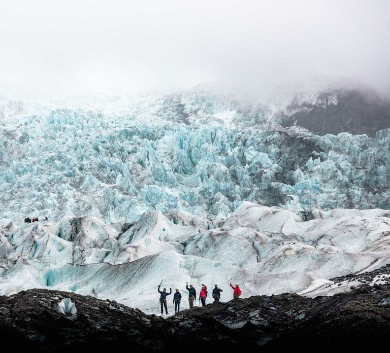 Parc national de Skaftafell : Randonnée avancée sur le glacier Falljokull