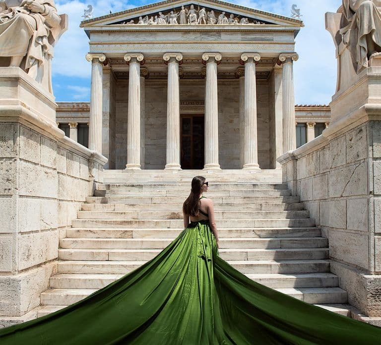 Sesión de fotos Athens Flying Dress