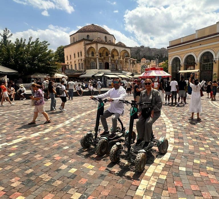 Best of Athens Electric Four-Wheel Scooter Tour