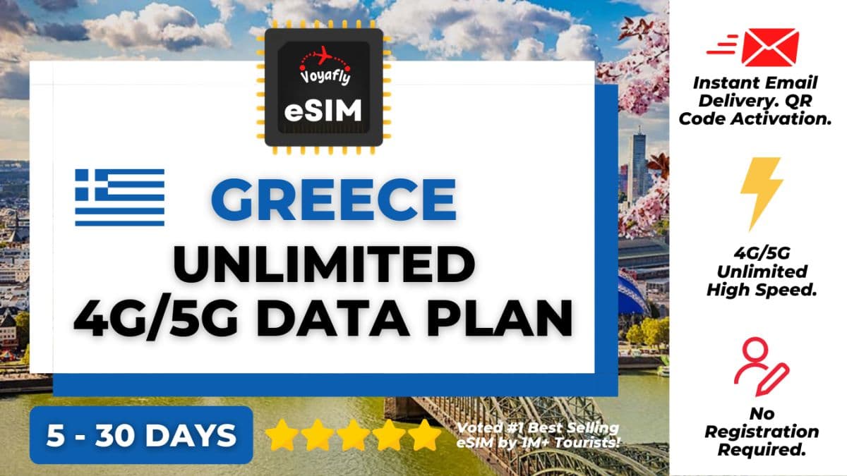 Greece - Unlimited 4G/5G Data eSIM