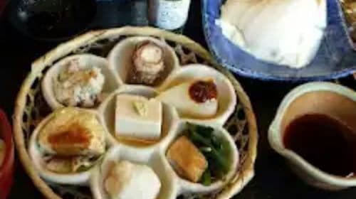 74 spécialité virale japonaise : le célèbre tofu de Kyoto chez Kiyomizu Junsei Okabeya