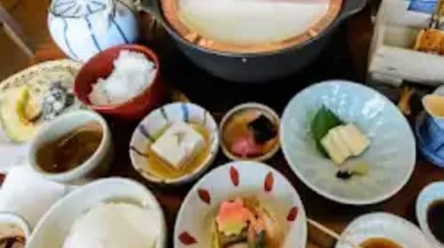 74 spécialité virale japonaise : le célèbre tofu de Kyoto chez Kiyomizu Junsei Okabeya