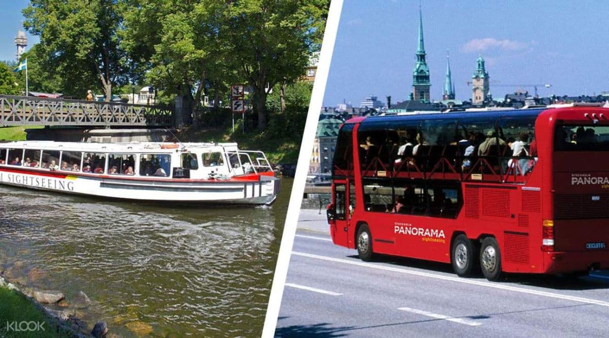 Stockholm in a Nutshell Panoramic Bus and Boat Sightseeing Tour