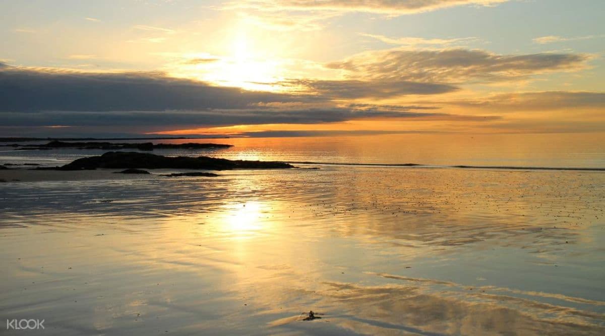 Others Hiking Under the Midnight Sun