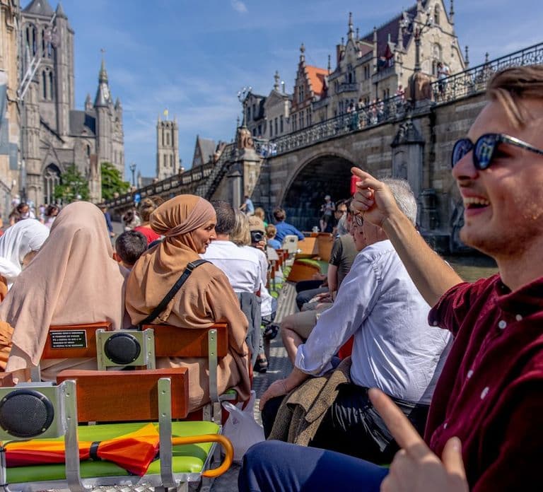 Ghent: 50-Minute Medieval Center Guided Boat Trip