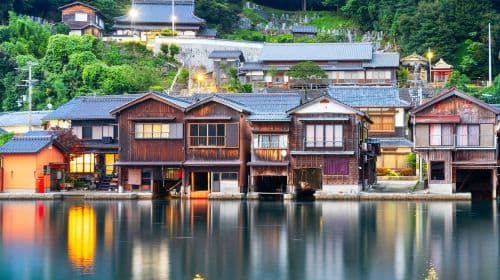 Excursión de 1 día a Amanohashidate Viewland + Ine Boat Houses, ida y vuelta desde Osaka, tiempo libre extendido en Ine