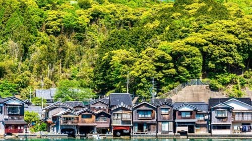 Excursión de 1 día a Amanohashidate Viewland + Ine Boat Houses, ida y vuelta desde Osaka, tiempo libre extendido en Ine