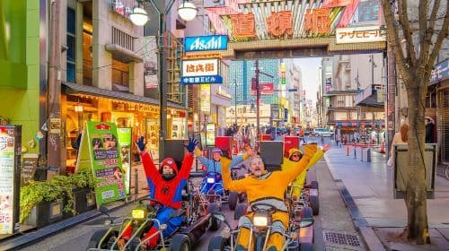 Osaka: Begeleide Go-Kart Tour in een Grappig Kostuum Dagtochten