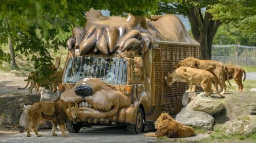 Beppu Kinrin Lake Autumn Viewing + Hells of Beppu + Kyushu Wildlife Park African Safari 1-day Tour Day Tours