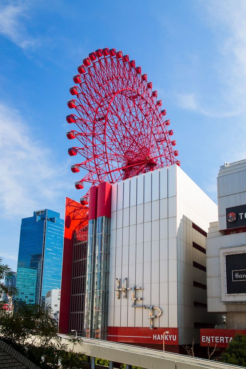 Osaka: HEP FIVE Ferris Wheel E-Ticket in Umeda Day Tours