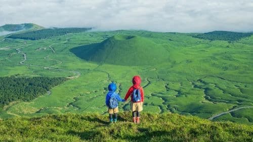 Navetta gratuita per il Monte Aso: tour di 1 giorno al Castello di Kumamoto + Monte Aso + Kusasenri