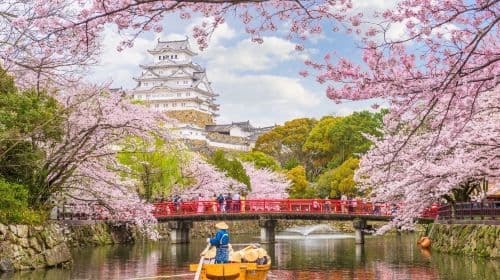 Excursion d'une journée au château de Himeji, au jardin Kokoen, à Arima Onsen et au mont Rokko