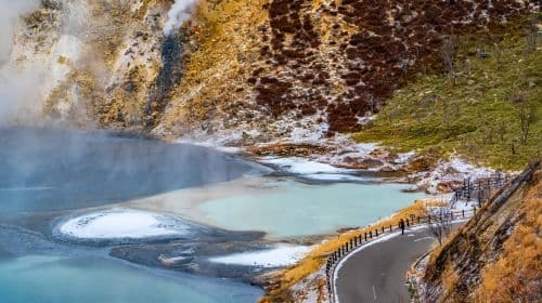 Jednodniowa wycieczka: Naturalne piękno Hokkaido – jezioro Tōya + Showa-shinzan + Noboribetsu Bear Park