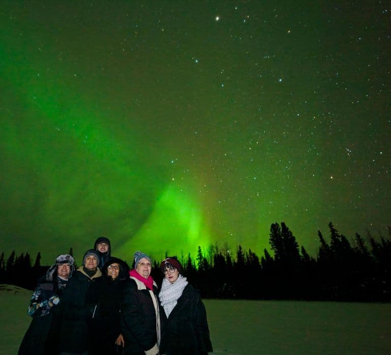 Ab Fairbanks: Nordlichter-Aurora-Tour mit Fotografie