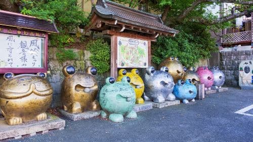 Japan Fukuoka Nyoirin-ji Temple on Qingying Mountain, Mount Yufu Trailhead, Yufuin, and Beppu Hells One-Day Tour Day Tours