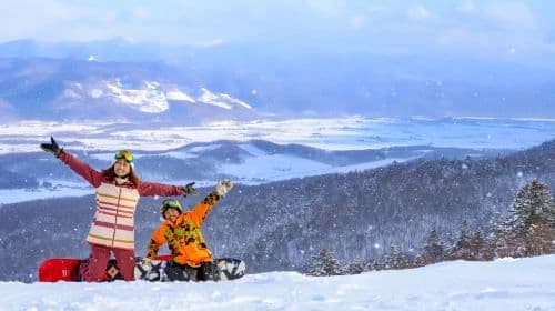 Japan Hokkaido Furano skiresort skilessen