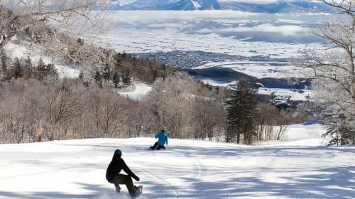 Japan Hokkaido Furano skiresort skilessen