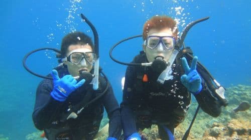 Japan Okinawa Blue Cave diving and snorkeling 2-hour experience