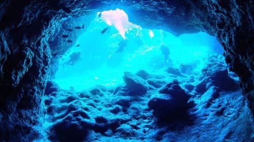 Japan Okinawa Blue Cave diving and snorkeling 2-hour experience