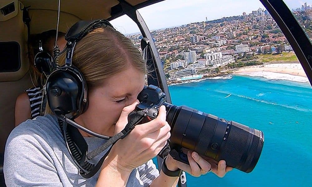 Doors-Off-Helikopter-Fotoflug - Bis zu 3 Personen