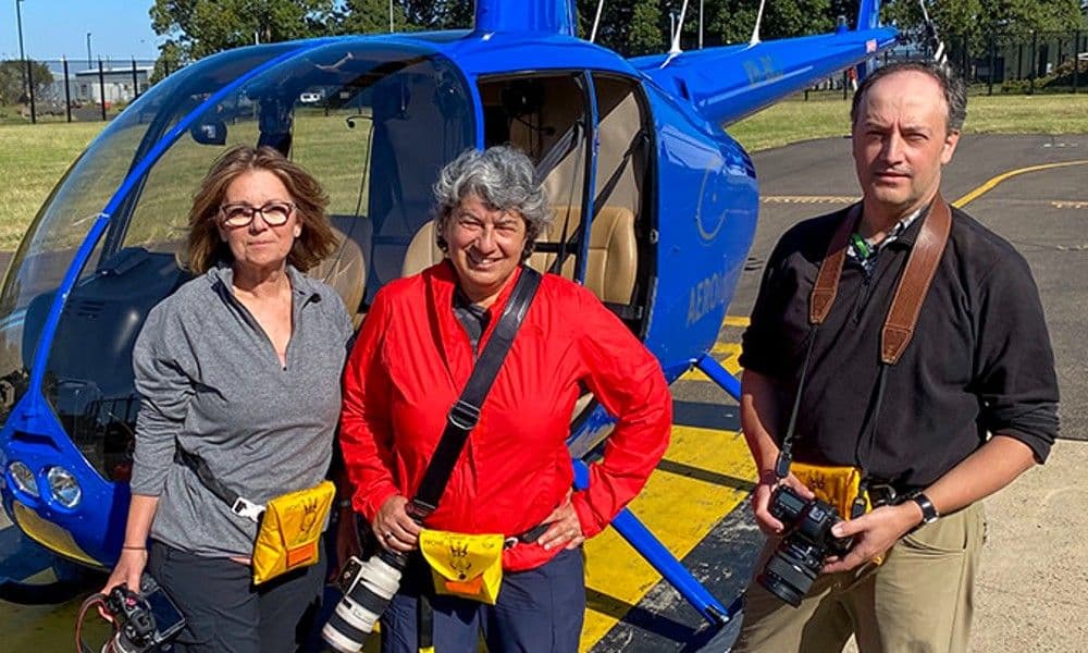 Lot helikopterem bez drzwi z fotografią lotniczą - do 3 osób