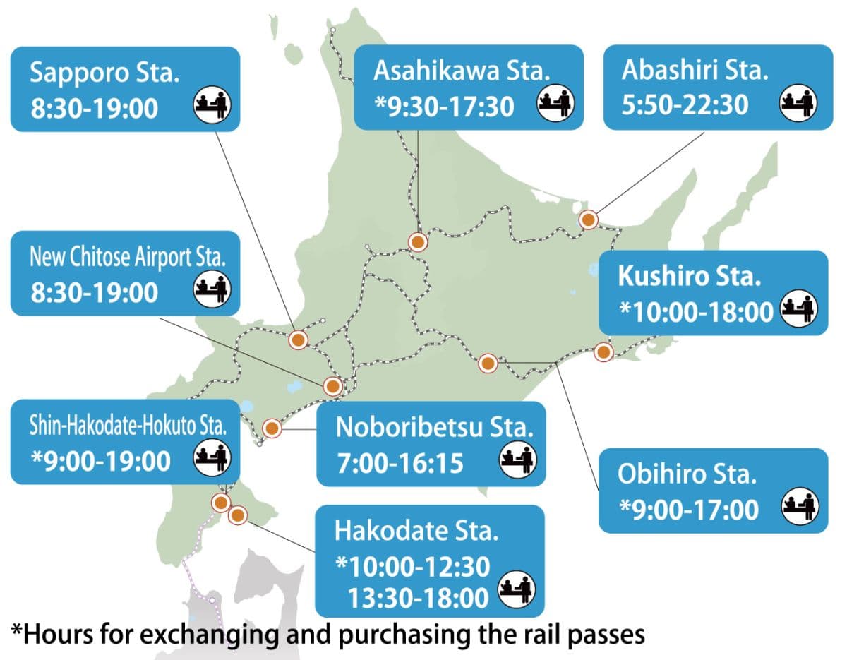 JR Hokkaido Rail Pass - 配送範圍：僅限印尼