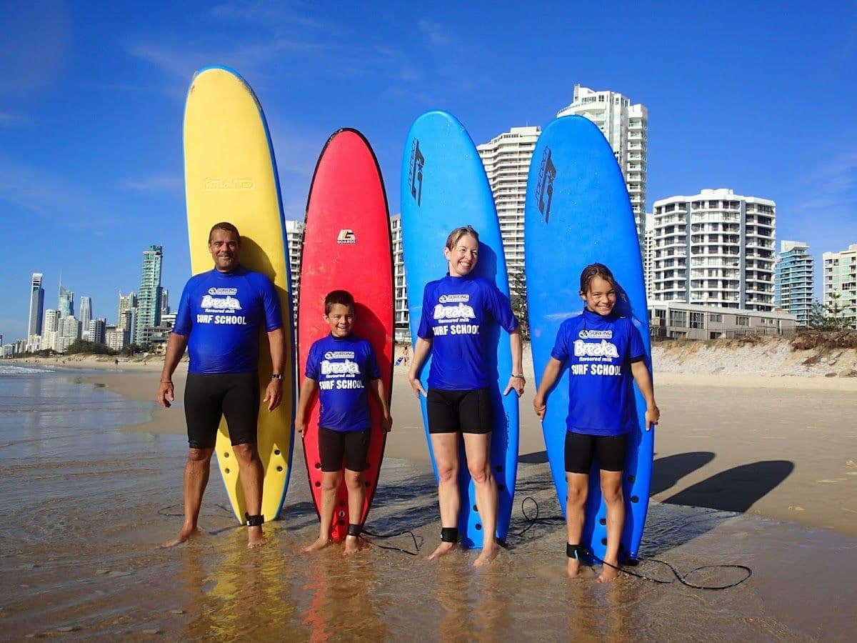 Private Family Surf Lesson at Main Beach