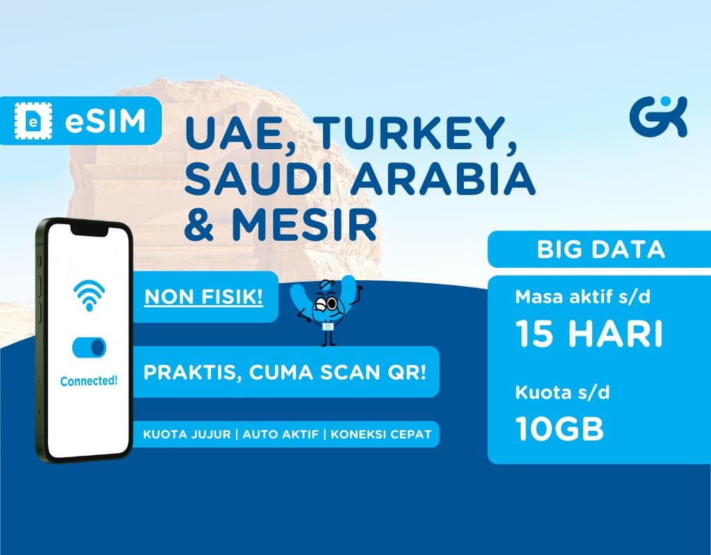 eSIM EAU Dubái, Turquía, Arabia Saudita, Egipto, Israel Gran Cuota | Big Data Emiratos Árabes Unidos