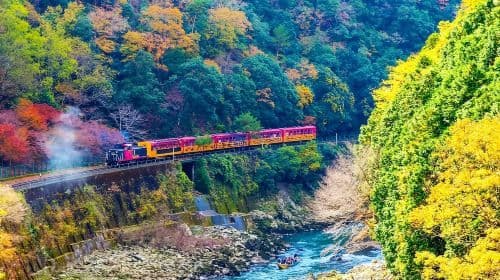 Kyoto "Kyoto Horse Carriage" Experience, Sagano Train, and Hozugawa Rafting one-day tour in Osaka, Japan Day Tours