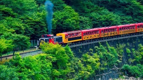 Kyoto "Kyoto Horse Carriage" Experience, Sagano Train, and Hozugawa Rafting one-day tour in Osaka, Japan Day Tours
