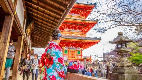 Peregrinação de um dia pelo Templo Kiyomizu-dera, Ninenzaka, Sannenzaka, Kinkaku-ji e Fushimi Inari Taisha em Kyoto para explorar o patrimônio milenar da cidade e apreciar a folhagem de outono