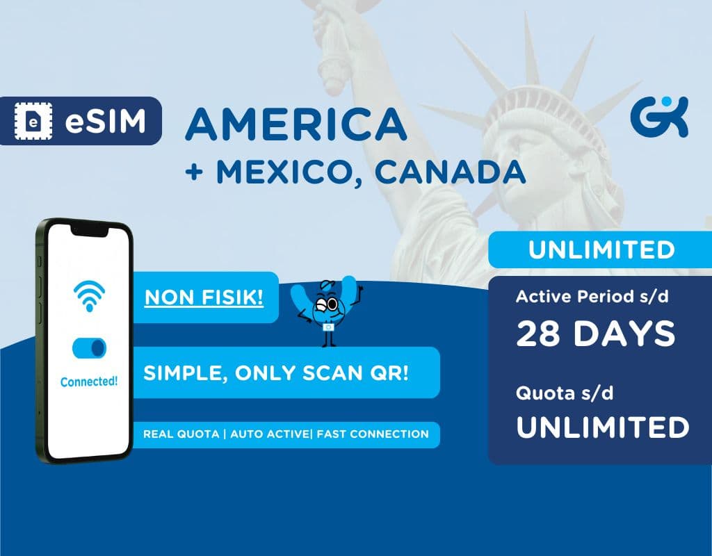 eSIM Amerika T-Mobile Call SMS & Data | SIM America USA Mexico Canada