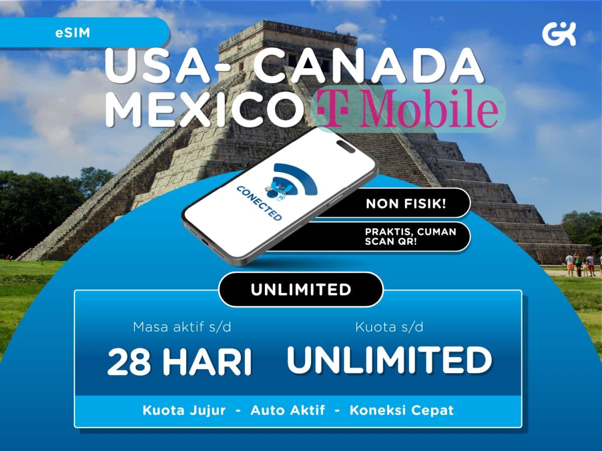 eSIM Amerika T-Mobile Appels SMS & Données | SIM America USA Mexique Canada