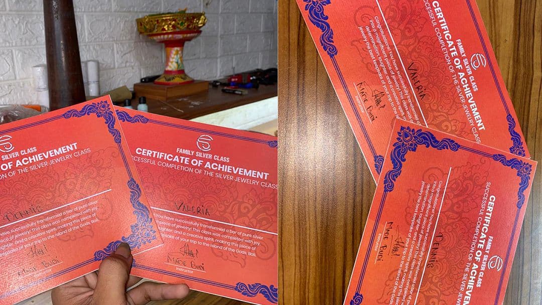 Rodzinne warsztaty tworzenia srebrnej biżuterii w Legian na Bali