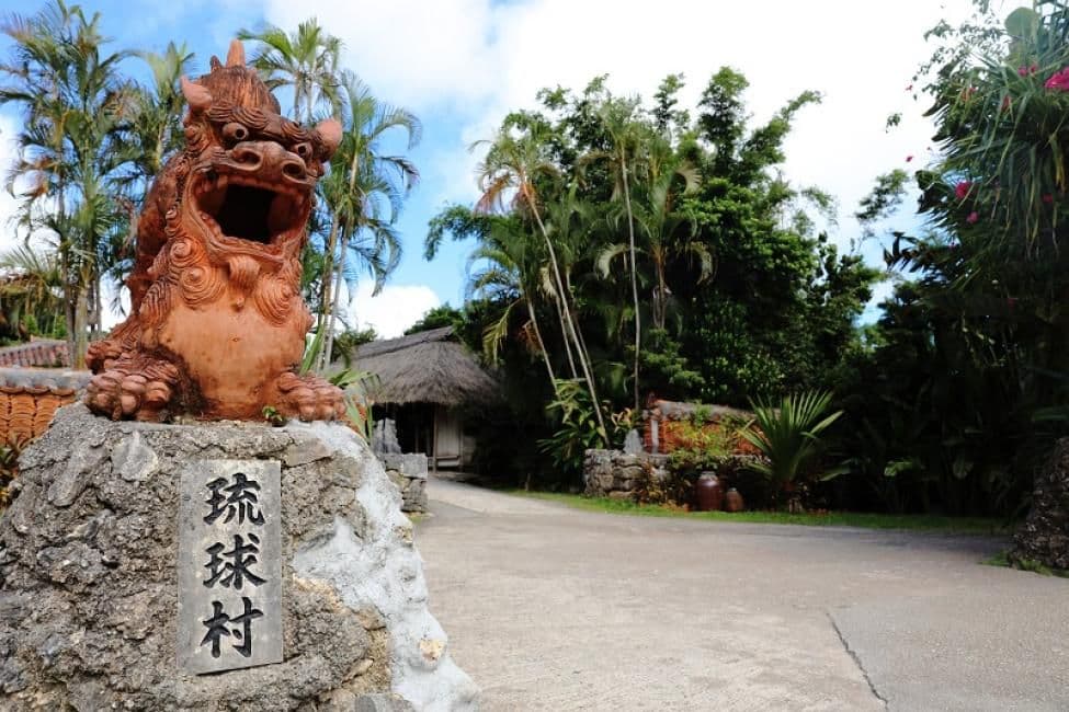 LeaLea Shuttle to Ryukyu Mura with Traditional Costume, Shisa Painting Experience & American Village Stay (From Naha/Chatan) | Okinawa