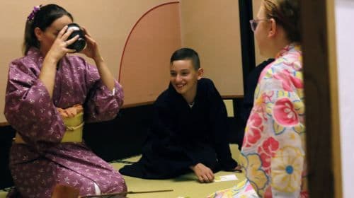 Learn Zen by enjoying Wagashi and participating in a matcha tea ceremony class near Osaka Castle