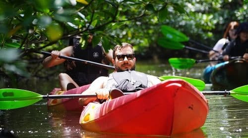 Okinawa Iriomote SUP or Canoe and Sightseeing in Yubujima Island