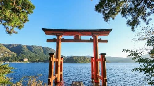 Eendaagse tour naar Owakudani, Hakone Torii, Onsen Town en de Lake Ashi piratenboot in Hakone, Japan dagtochten