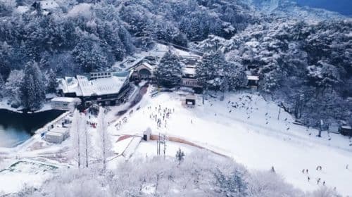 Rokko Snow Park Ski-Tagestour (ab Osaka, optionale Basis-Gruppenstunde)