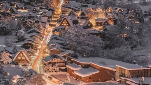 Shirakawa-go illumination bus route A|Round-trip Takayama Nohi Bus Center Transport Passes