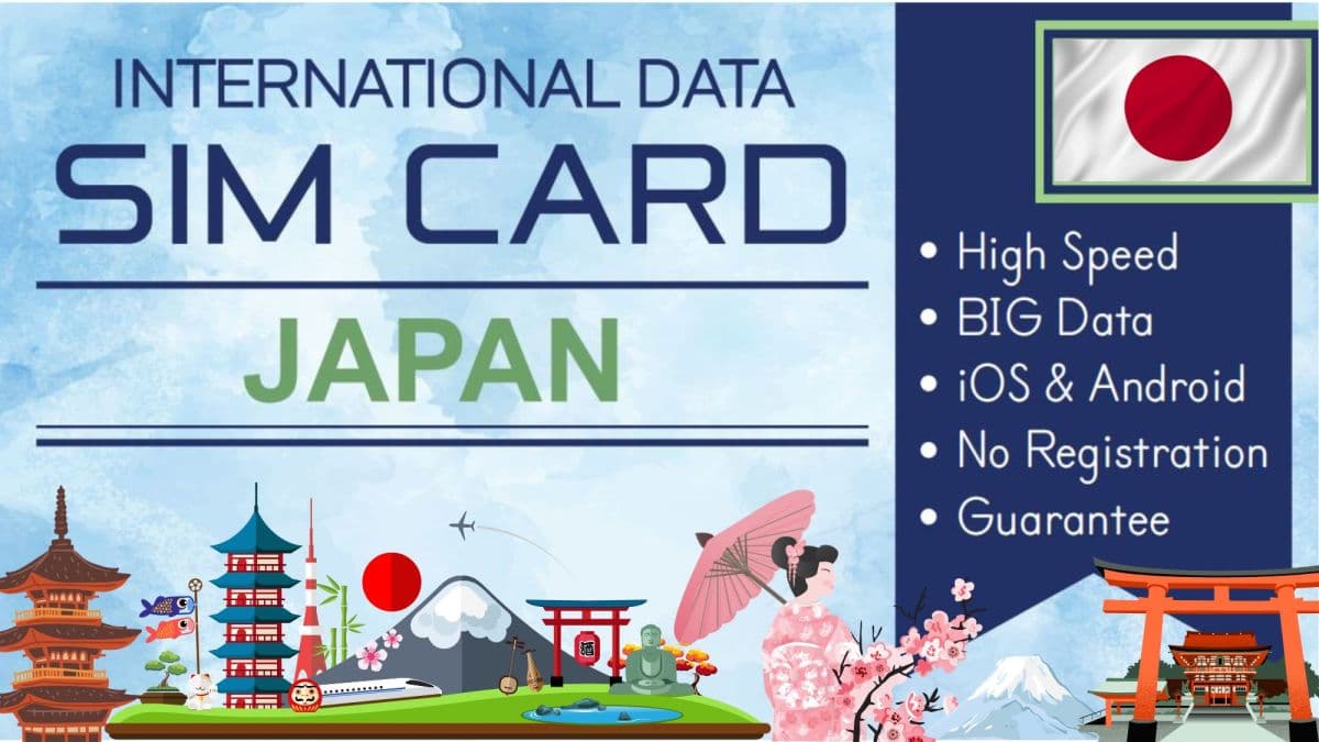日本旅遊 SIM 卡數據方案 - 遊客專用上網流量包 - 總數據量