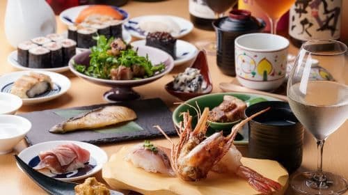 Sushi & Wine Omotesando | 19-Gänge-Degustationsmenü | Fusion-Sushi & Weinbegleitung